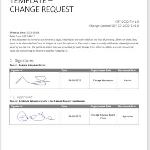 Change Request Template Image