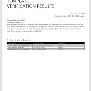 Verification Results Template_image